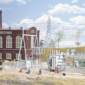 933-3025 Walthers HO Cornerstone Northern Light & Power Substation -- Kit - 8-1/2 x 12-1/2" 21.6 x 31.8cm
