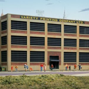 933-3161 Walthers HO Cornerstone Variety Printing Background Building -- Kit - 12-1/4 x 2-3/4 x 6-11/16" 30.6 x 6.8 x 16.7cm