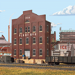 933-3183 Walthers HO Cornerstone Plant No. 4 Background Building