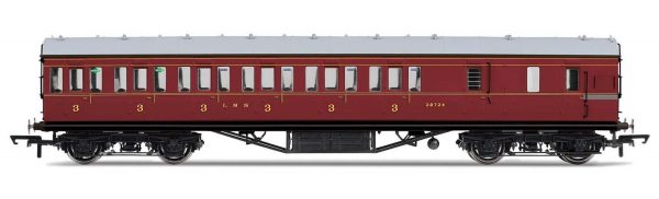 R4677A Hornby OO LMS Non-Corridor 57ft Third Class Brake Coach