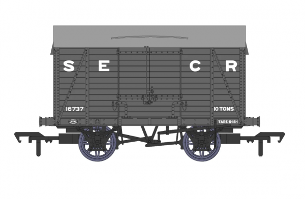 927002 Rapido UK OO D1426 10t Covered Van – SECR No.16737