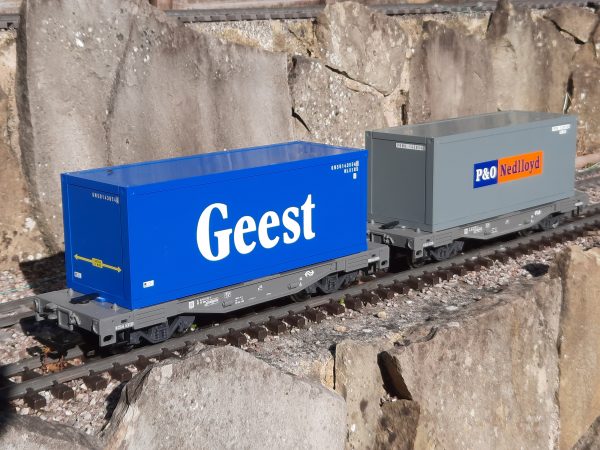 49085 Secondhand LGB Container wagon pack