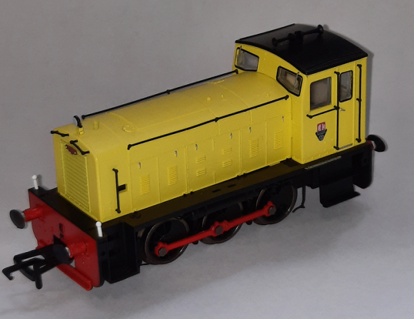 9770 Heljan 00 Ruston & Hornsby 165DE 0-6-0 Industrial Yellow