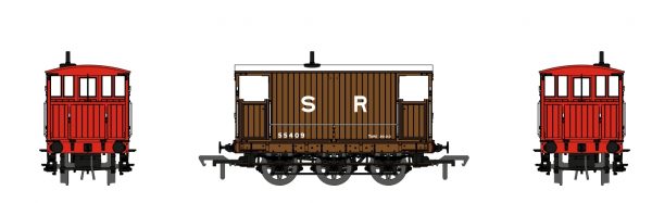 931004 Rapido UK OO SECR 6 Wheel Brake Van - No.55389 - SR pre-36 livery