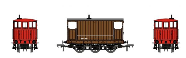 931007 Rapido UK OO SECR 6 Wheel Brake Van - No.S55429 - SR post-36 livery