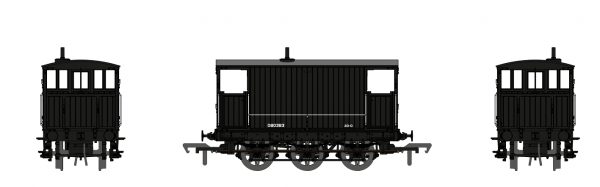 931010 Rapido UK OO SECR 6 Wheel Brake Van - No.80383 - Engineers Black - Image 3