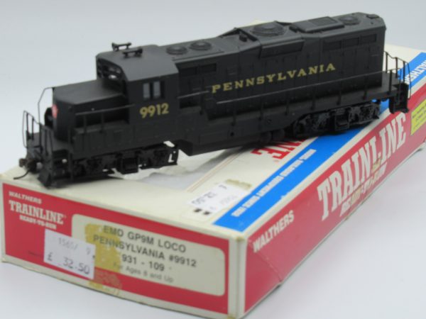 931-109 Secondhand Walthers Trainline HO GP-9M Pennsylvania 9912