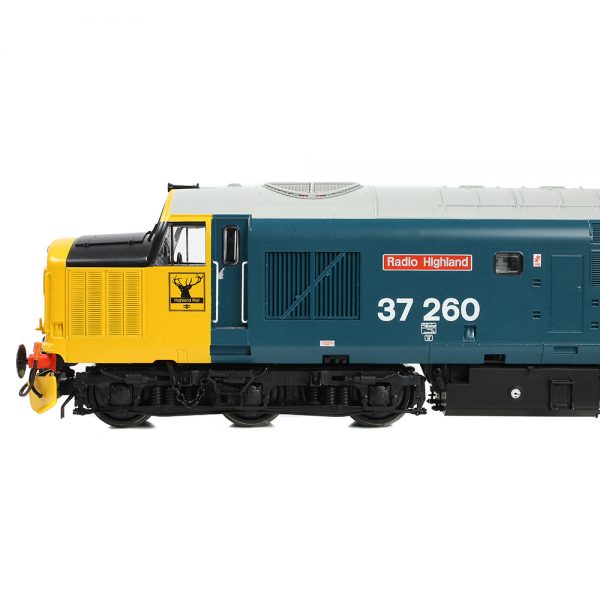 35-309 Bachmann OO Class 37/0 Centre Headcode 37260 'Radio Highland' BR Blue (Large Logo) - Image 4