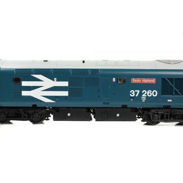 35-309 Bachmann OO Class 37/0 Centre Headcode 37260 'Radio Highland' BR Blue (Large Logo) - Image 5