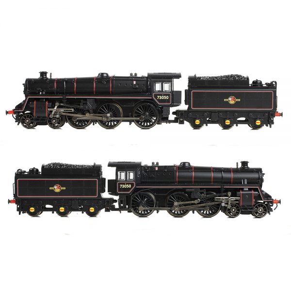 372-729 Graham Farish N gauge BR Standard 5MT with BR1 Tender 73050 BR Lined Black (Late Crest) - Image 4