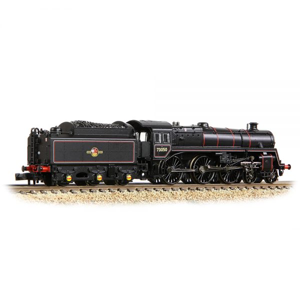 372-729 Graham Farish N gauge BR Standard 5MT with BR1 Tender 73050 BR Lined Black (Late Crest) - Image 6