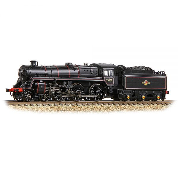 372-729 Graham Farish N gauge BR Standard 5MT with BR1 Tender 73050 BR Lined Black (Late Crest)