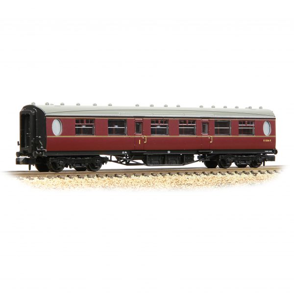 376-227 Graham Farish N gauge LNER Thompson Composite Corridor BR Maroon