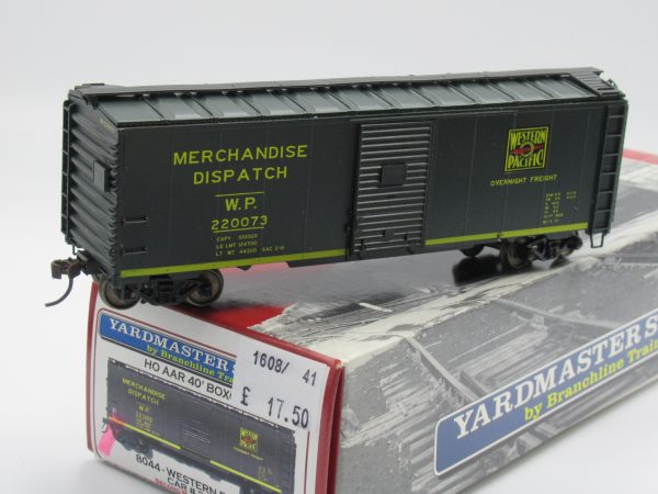 8044 Secondhand Branchline Trains Yardmaster HO 40' AAR Box Car- Western Pacific 220073