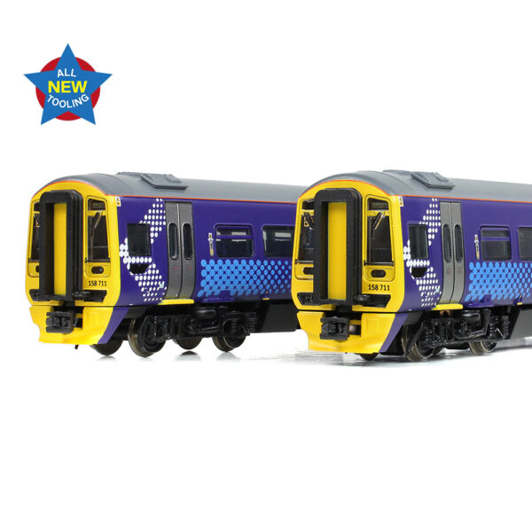 371-851 Graham Farish N gauge Class 158 2-Car DMU 158711 ScotRail Saltire - Image 3