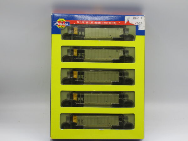 10462 Secondhand Athearn N gauge Bethgon Coal Porter 5 car pack - American Electric Power Services AEPX 3