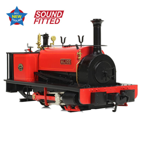 71-025SF Bachmann NG7 Quarry Hunslet 0-4-0ST 'Alice' Dinorwic Quarry Red - DCC and Sound - Image 5