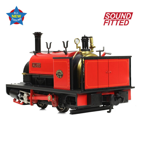 71-025SF Bachmann NG7 Quarry Hunslet 0-4-0ST 'Alice' Dinorwic Quarry Red - DCC and Sound - Image 6