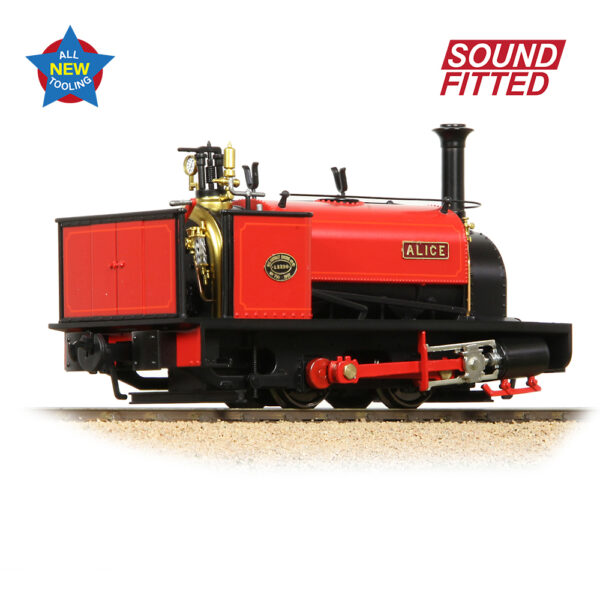 71-025SF Bachmann NG7 Quarry Hunslet 0-4-0ST 'Alice' Dinorwic Quarry Red - DCC and Sound - Image 9