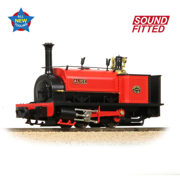 71-025SF Bachmann NG7 Quarry Hunslet 0-4-0ST 'Alice' Dinorwic Quarry Red - DCC and Sound