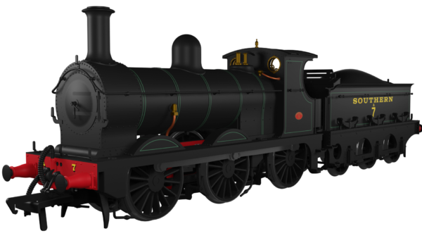 966504 Rapido UK OO SECR 01 - No.A7 SR Lined Black (Egyptian Lettering) - DCC and sound