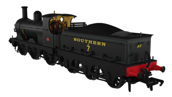 966504 Rapido UK OO SECR 01 - No.A7 SR Lined Black (Egyptian Lettering) - DCC and sound - Image 2