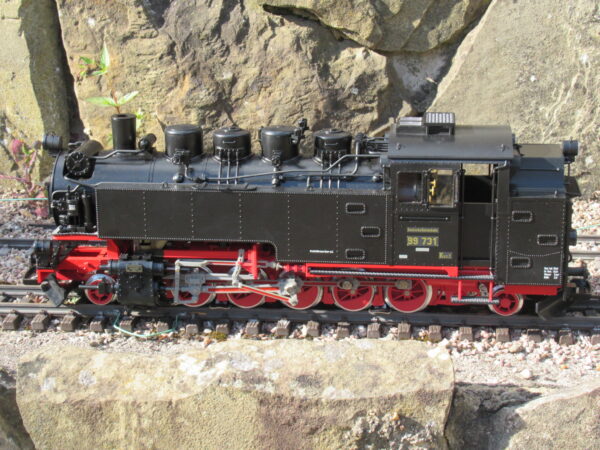 21480 Secondhand LGB G Scale DR 2-10-2T Steam Locomotive VII K, Road Number 99 731 - MFX/DCC Sound - Image 3