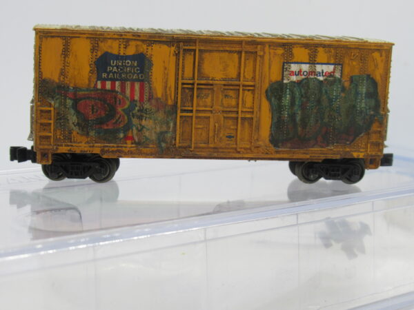 71251 Secondhand Bachmann N gauge Hi Cube Box Car - Union Pacific - Heavily Weathered