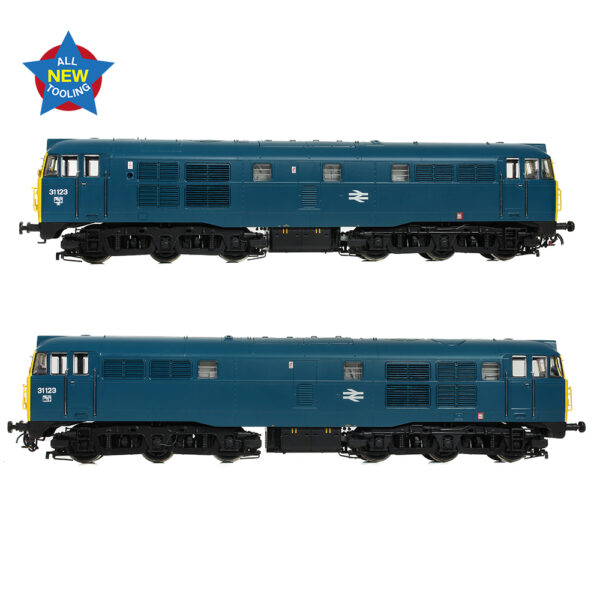 35-805 Bachmann OO Class 31/1 31123 BR Blue - Image 3