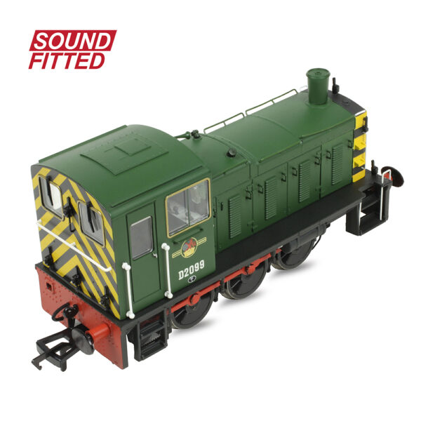 31-364BSF Bachmann OO Class 03 D2099 BR Green (Wasp Stripes) - weathered - DCC and Sound Fitted - Image 3