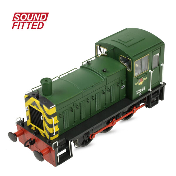 31-364BSF Bachmann OO Class 03 D2099 BR Green (Wasp Stripes) - weathered - DCC and Sound Fitted - Image 4