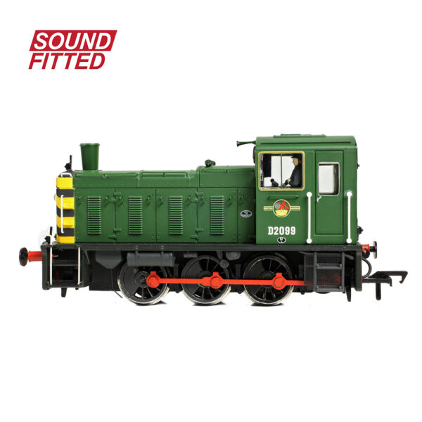 31-364BSF Bachmann OO Class 03 D2099 BR Green (Wasp Stripes) - weathered - DCC and Sound Fitted - Image 8