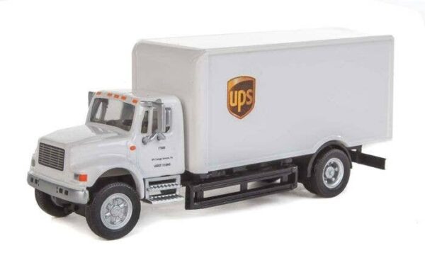 949-11295 Walthers Scenecraft HO International(R) 4900 Single-Axle Box Van - Assembled -- UPS(R) Cartage Services (white)