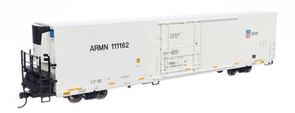 910-4132 Walthers Mainline HO 72' Modern Refrigerator Boxcar - Ready to Run -- Union Pacific(R) ARMN #111162 white, high reporting mark, shield & slogan