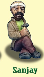 Short Staff "Sanjay" - Roundhouse 16mm Figure kit