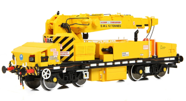 E87048 EFE Rail OO Gauge Plasser 12T YOB Diesel-Hydraulic Crane DRP81513 Departmental Yellow